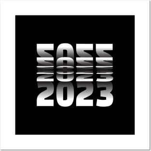 Passing into New Year 2023 Flip text effect Posters and Art